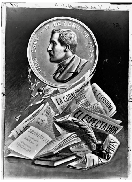 Mosaico de publicaciones de Fidel Cano